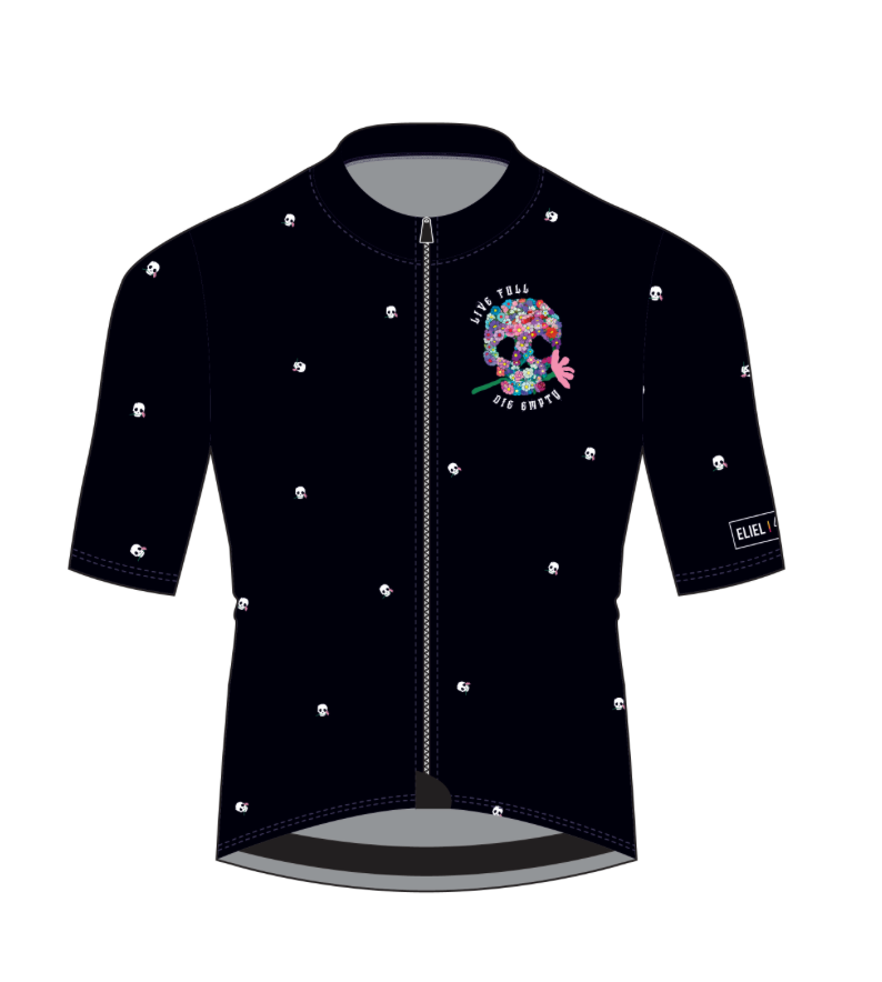 Skull Flower Cycling Jersey (Women's Lilac)